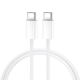 BWOO kabelis USB-C - USB-C 2m 60W baltas