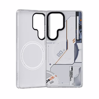 Benks Dynamic magnetinis Mecha dėklas (D045) Samsung Galaxy S25 Ultra telefonui, baltas