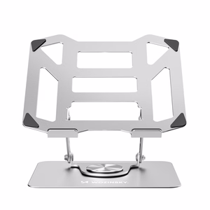 Wozinsky WDCX-X19-AB HardStand 360° Pasukamas Nešiojamojo Kompiuterio ir Planšetės Stovas - Sidabrinis