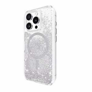 Case-Mate Waterfall MagSafe dėklas, skirtas iPhone 16 Pro, sidabro spalvos