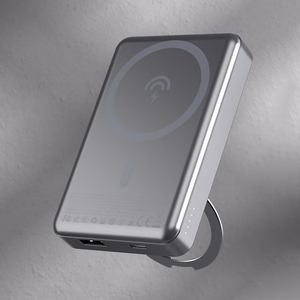 Dudao K28 10000mAh PD 22.5W MagSafe Powerbank with Metal Case and Ring Stand - Gray