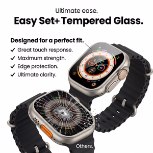 Tech-Protect Easy Set+ grūdintas stiklas 2 rinkinys Apple Watch Ultra 1/2 49mm - skaidrus
