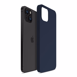 3mk Silikoninis dėklas iPhone 15 - tamsiai mėlyna