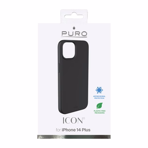 Puro Icon Cover dėklas, skirtas Apple iPhone 14 Plus, juodas
