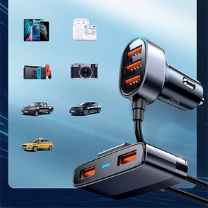 Įkroviklis automobilinis Joyroom (JR-CL03) (5xUSB 6.2A) juodas