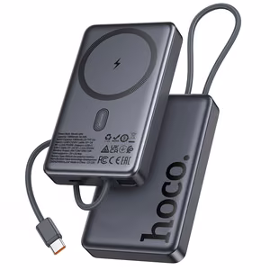Išorinė baterija Power Bank Hoco Q44 20W Magnetic 10000mAh juoda