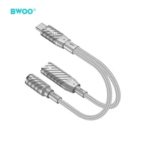 BWOO 2 in 1 Adapter Lightning / Type C to 3.5MM Jack BZ67