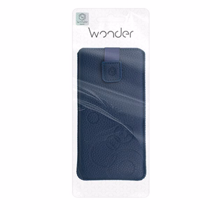 WONDER Deko dėklas telefonui (dydis XL) Iphone 15/15 Pro/Iphone 16/16 Pro/Samsung S24/S24 Plus/S25/S25 Plus/A53/A55 5G tamsiai mėlynas