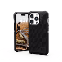 UAG Metropolis LT Magnetinis dėklas telefonui iPhone 15 Pro - juodas kevlaras