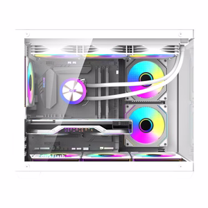 DarkFlash B275 PRO компьютерный корпус (белый) + 6 вентиляторов