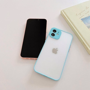 Milky dėklas silikoninis lankstus permatomas dėklas Samsung Galaxy A42 5G mėlynas