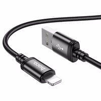 Kabelis USB A į Lightning Hoco 2,4A 1 m X89 juodas