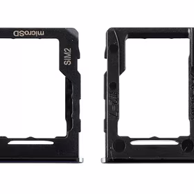 SIM kortelės laikiklis Samsung A326 A32 5G 2021 Black originalus (service pack)