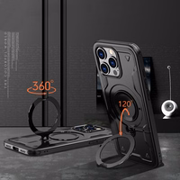 Hybrid Armor Trendy dėklas telefonui su MagSafe iPhone 16 Pro - juodas