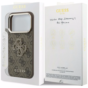 Dėklas, skirtas iPhone 18 Pro / 17 Pro: (Big Resin Logo 4G), spalva – ruda