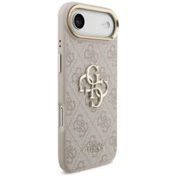 Guess 4G Charms Collection Magnetinis dėklas telefonui iPhone 17 Pro - rudas