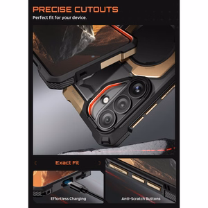 "Supcase UB Grip Mag MagSafe" dėklas "Samsung Galaxy S26" - juodos ir rudos spalvos