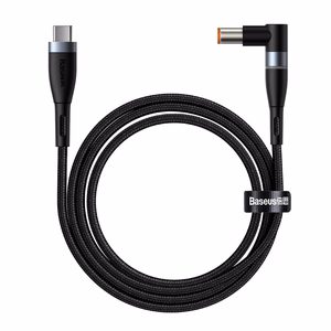 Baseus cinko magnetinis kabelis - Type C iki DC Lenovo 7,9x5,5mm - 100W 2 metrai (CATXC-Y01) juodas