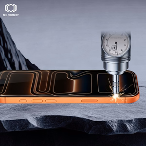 Tel Protect Dust-Free Easy Fit HD Titan grūdintas stiklas skirtas Iphone 17 Pro juodas