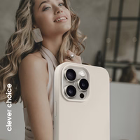 Crong Color Cover Magnetic - iPhone 15 Pro Max MagSafe dėklas (Stone smėlio)