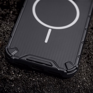 Defender 2in1 Mag dėklas for iPhone 16 Pro 6,3" juodas