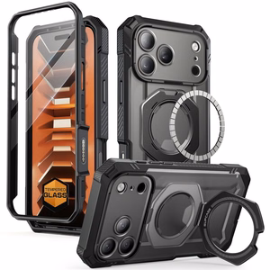 Supcase Grip Pro Mag MagSafe dėklas iPhone 18 Pro / 17 Pro – juodas