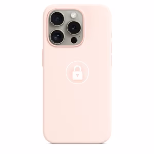 Phone Case "Silicone Case v2" for iPhone 15 Pro Max / Light Pink / in package