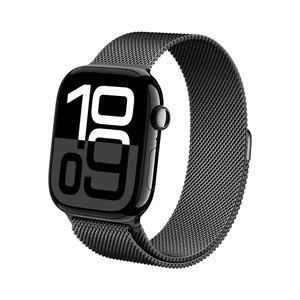 Crong Milano Steel nerūdijančiojo plieno dirželis, skirtas Apple Watch 38 / 40 / 41 / 42 mm, grafito spalvos