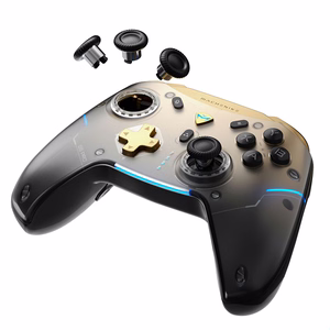 Machenike G5Pro Flagship Wireless Game Controller with Gyroscope and Button Mapping - Black and Gold