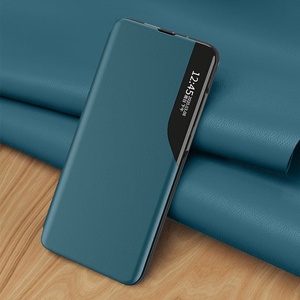 Dėklas telefonui Samsung Galaxy A72 4G mėlynas su stovu, Eco Leather View Case
