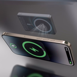 Dudao K28S 20W PD 5000mAh Išorinė baterija su Magnetine funkcija ir stovu - pilka