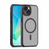 Mag Matt dėklas iPhone 15 6,1" juodas