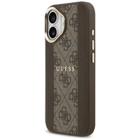 Guess dėklas telefonui iPhone 17 HC MAGSAFE PU W/ 4G PU STRIPE rudas