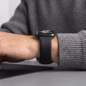 Tech-Protect silikoninis dirželis Apple Watch 44 / 45 / 46 / 49 mm, juodas