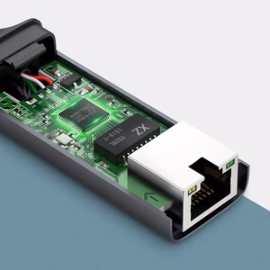 Ugreen išorinis tinklo adapteris RJ45 - USB Type C (1000 Mbps / 1 Gbps) Gigabit Ethernet pilkas (CM199)