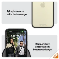 PanzerGlass ClearCase dėklas telefonui iPhone 15 Plus / 14 Plus su Karinė Lygio Sertifikatu - Skaidrus & Juodas