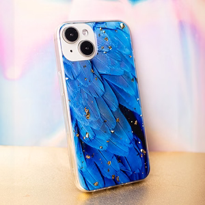 Gold Glam case for Samsung Galaxy A35 5G blue