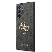 Guess GUHCS22L4GMGGR S908 S22 Ultra pilkas/grey hardcase 4G Big Metal Logo