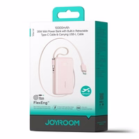 Išorinė baterija Joyroom "JR-PR2L" rožinė 10000mAh (35W)