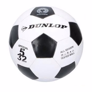 Dunlop futbolo kamuolys, 5 dydis, juodas