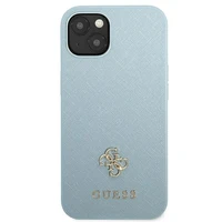 Guess GUHCP13SP4TPB iPhone 13 mini 5.4 Blue/Blue hardcase 4G Triangle Logo Cardslot