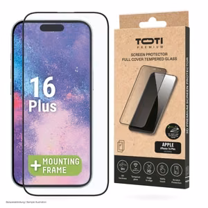 PREMIUM grūdintas stiklas 3D ekrano apsauga visam paviršiui, skirta Apple iPhone 16 Plus/15 Plus