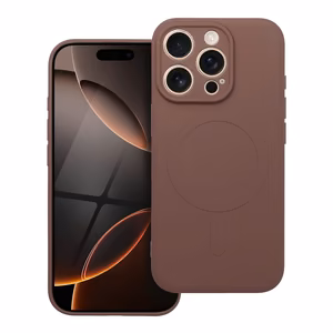 SILICONE MAG DĖKLAS suderinamas su MagSafe IPHONE 17 Pro ruda
