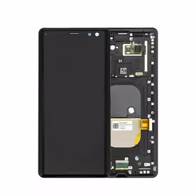 Ekranas Sony Xperia XZ3 H8416/H9436 su lietimui jautriu stikliuku ir rėmeliu Black originalus (used Grade B)