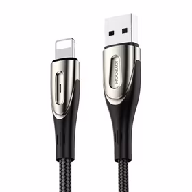 USB kabelis Lightning įrenginiams Joyroom Sharp S-M411 2.4A, 3m (juodas)