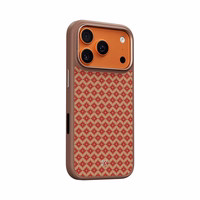 "Benks" magnetinis šarvas "Pro Armor Grid Kevlar Case Metal Frame 600D (YB70) for Iphone 17 Pro Max orange
