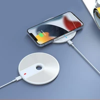 Belaidis indukcinis įkroviklis QI universalus greitas įkrovimas - FC06 15W baltas (min.2A)