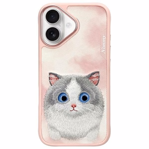 Nimmy Big Eyed Pet 2.0 Dėklas telefonui iPhone 16 - rožinis