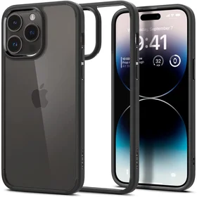 Spigen Ultra Hybrid iPhone 14 Pro dėklas - matinė juoda