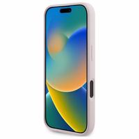 Karl Lagerfeld silikoninis dėklas telefonui Nauble Heads Print Magnetinis iPhone 16 - rožinis